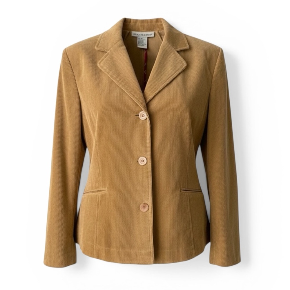 REQUIREMENTS Corduroy Blazer Camel Tan XL